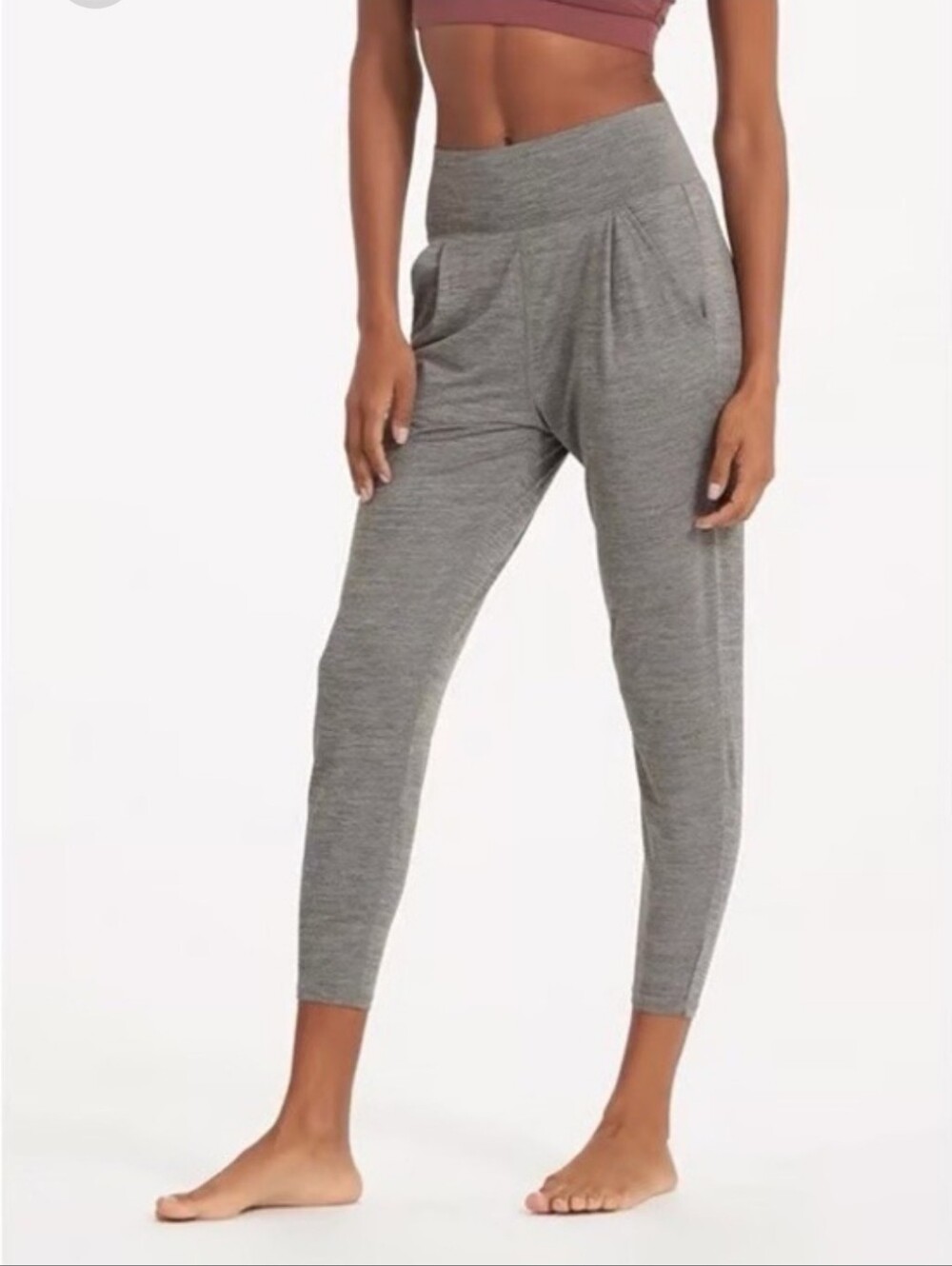 Vuori Lux at Ease Harem Jogger Pants Heathered Gray - XS